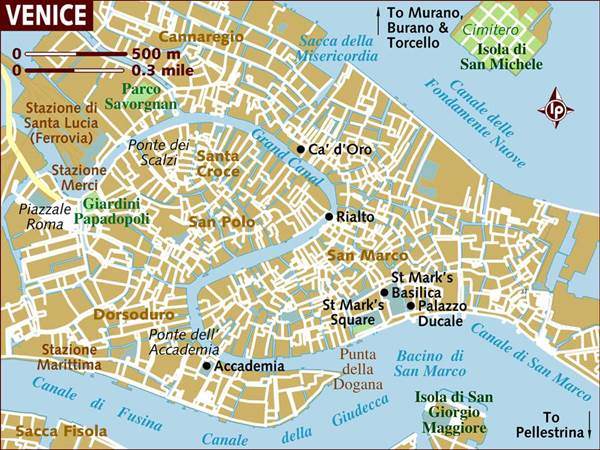 Image result for map of venice