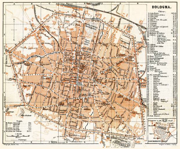 Image result for map of bologna italy
