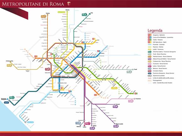 Image result for map of rome metro