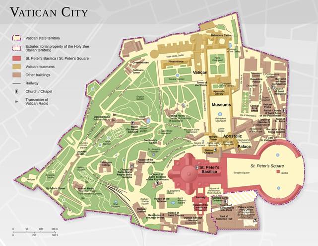 Image result for map of vatican city